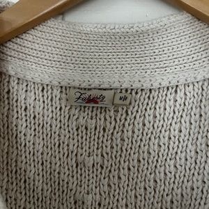 Faherty white cardigan